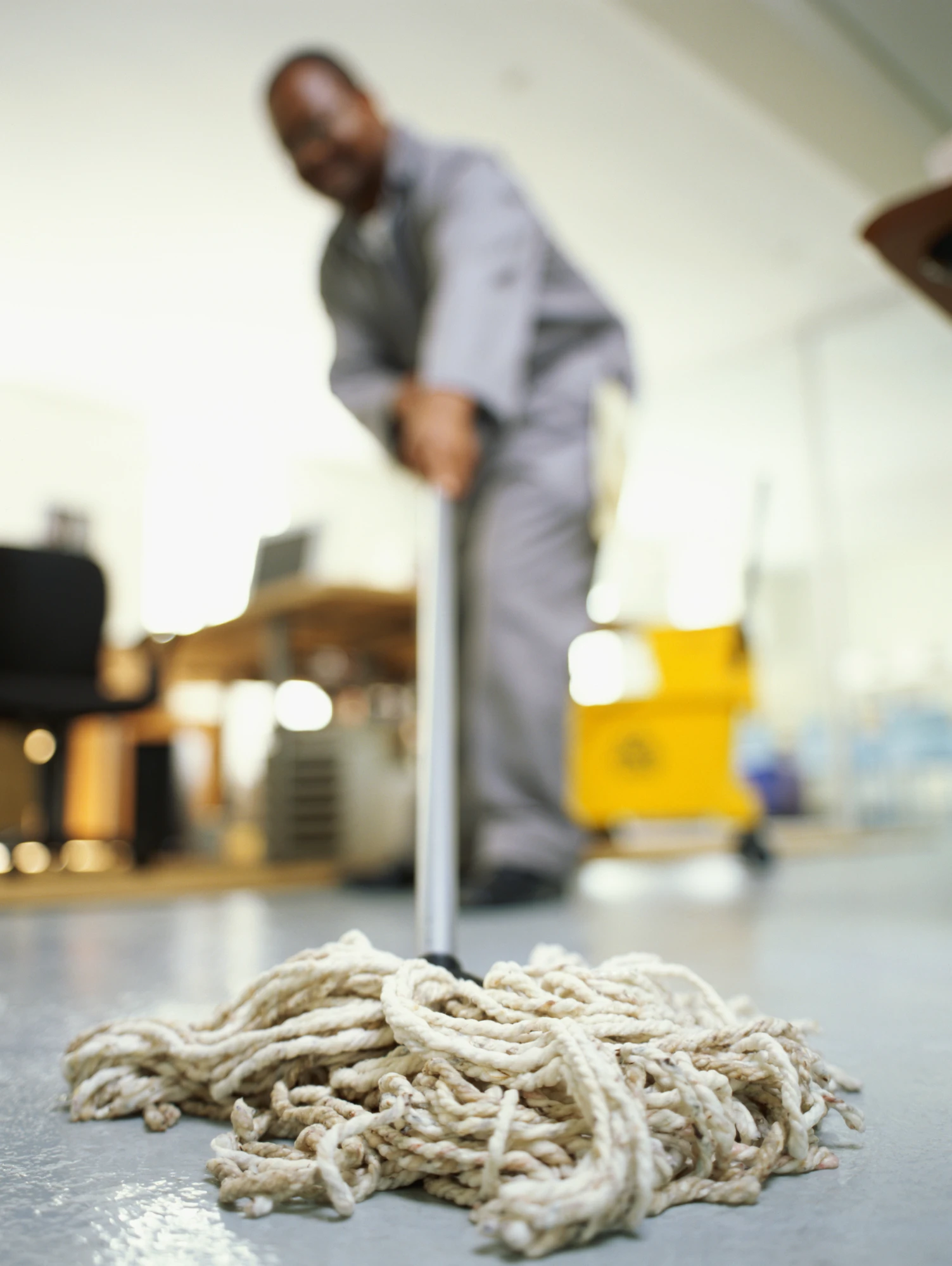 Mopping Floor, Dynamic Cleaning Services, Delaware County